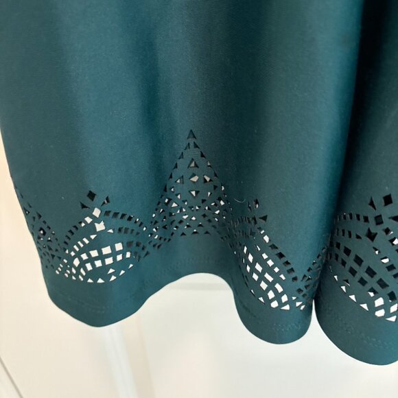 Sequin Hearts Fit & Flare Dress Dark Green Size Jr 3 EUC - Picture 3 of 9